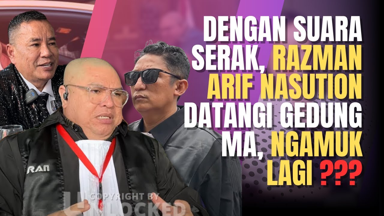 Razman Arif Nasution Meluap di Gedung MA: Suara Seraknya Tidak Menghalangi Tekadnya Menuntut Keadilan