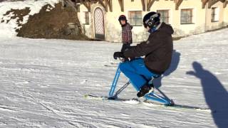 Homemade skibike/snowbike