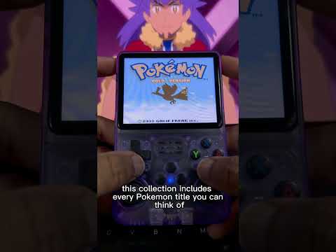 Play Pokémon games on the r36s #r36s #retrogaming #gaming #gameboy #pokemon #pokemoncards #shorts