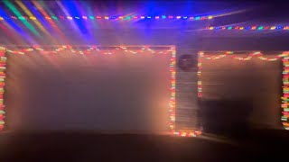 🎅How-To Hang Christmas Lights Around A Garage!🎅