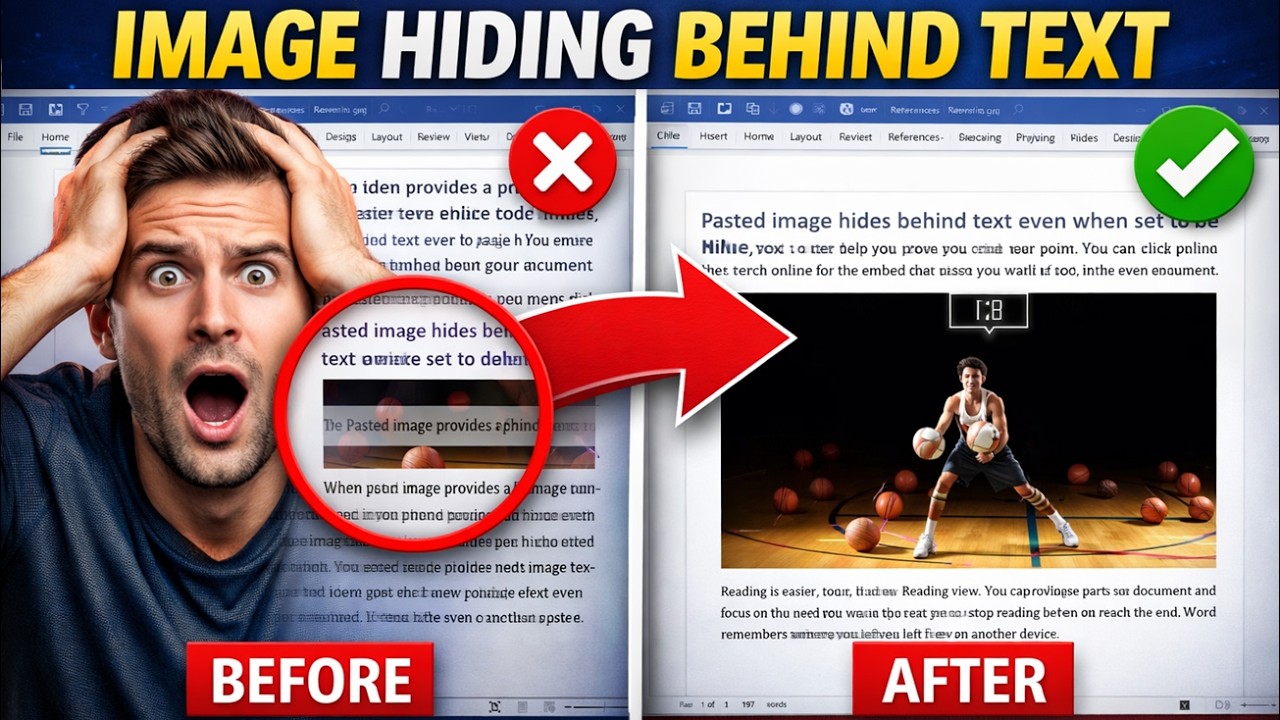👉 Fix Image Hiding Behind Text in Word (Even When Set to Inline)