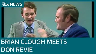 Brian Clough meets Don Revie in that 1974 ITV Calendar interview | ITV News video