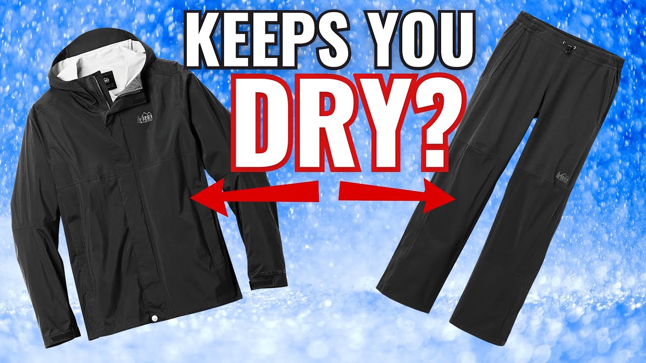 REI RAINIER Rain Jacket & REI FLASH STRETCH Rain Pants - Test & Review In BRUTAL Rainstorm!