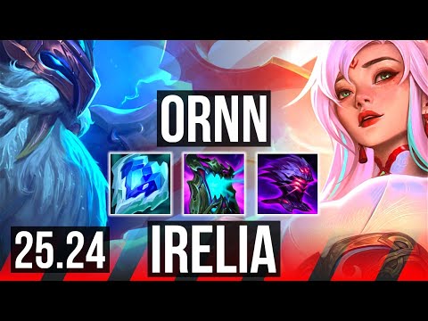 ORNN vs IRELIA (TOP) | Good KDA: 9/1/12 | EUW Master | 25.24