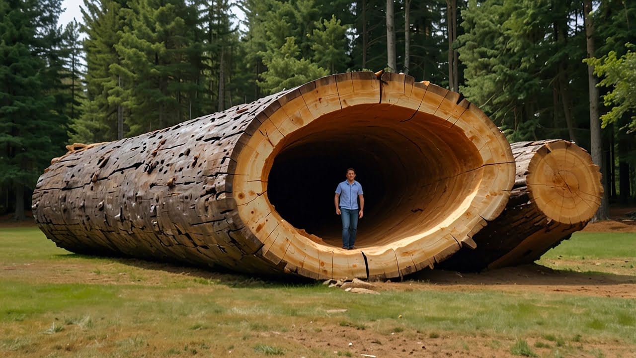 Collecting 10,000 Square Meters Of Giant Damaged Logs Create Hundred Dollar Furniture! | Woodworking