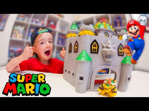 Father & Son BEST TOY PLAYSET EVER! / Bowser's Castle!