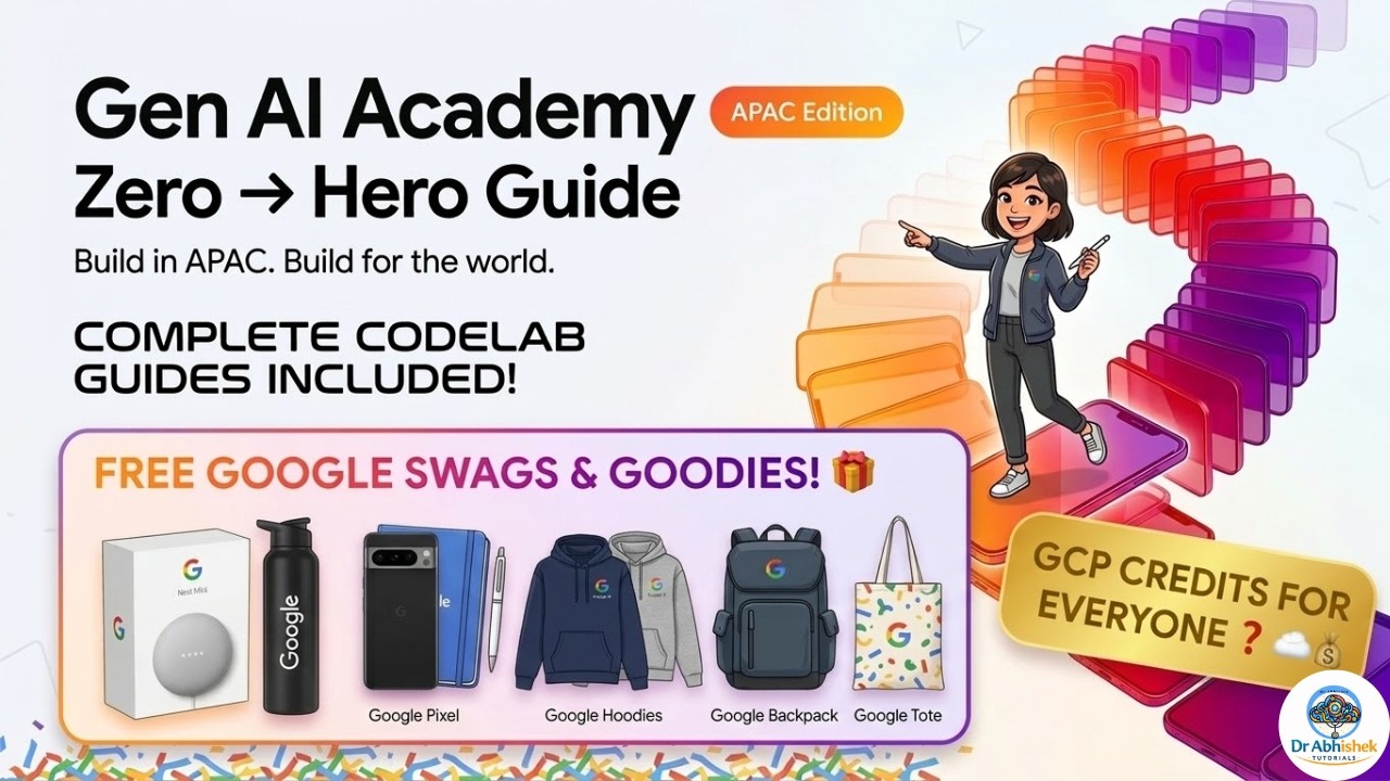 Gen AI Academy APAC: Zero → Hero Guide | FREE Google Swags, Goodies & GCP Credits for Everyone 🚀🎁