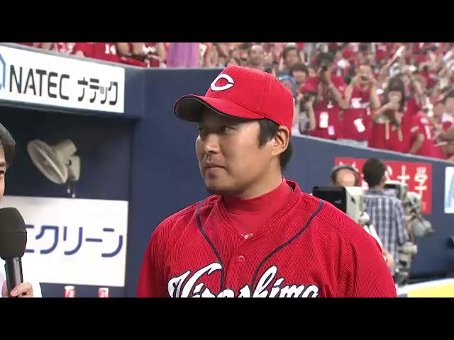 カープ・松山選手ヒーローインタビュー 2015/5/31 Bs-C