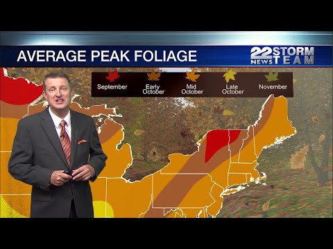 When is peak fall foliage in New England?