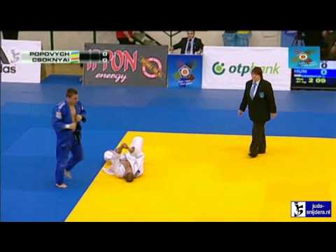 Judo 2013  European Open Budapest: Popovych (UKR) - Csoknyai (HUN) [-81kg] rep