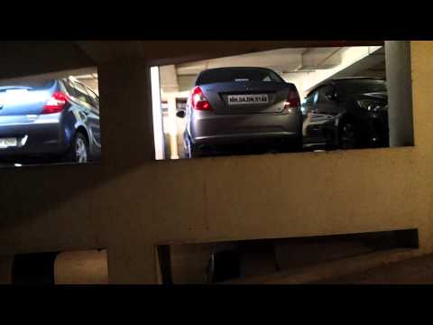 Parking lot indoor basements with podium