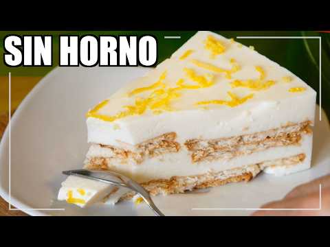 Cómo hacer carlota de limón fácil y rica sin horno ni huevo (postre casero delicioso)