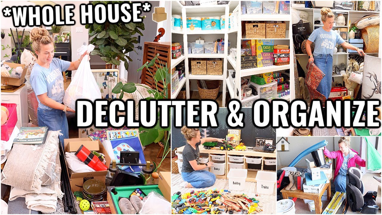 WHOLE HOUSE DECLUTTER AND ORGANIZE 2025!🏠 ORGANIZE WITH ME | DECLUTTERING AND ORGANIZING MOTIVATION