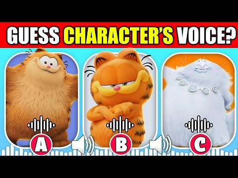 Guess The Voice! | THE GARFIELD (2024) MOVIE Quiz | Jinx, Vix, Jon, Odie,  Noland