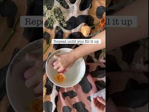 Floating Flowers and Candles Centrepiece #diwali#tradition#flowers#candles#centrepiece#diy#shorts