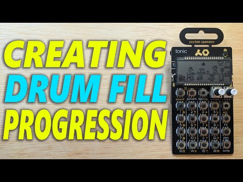 How to Create Drum Fill Progression! (PO-32 Pattern Transfer at the End)