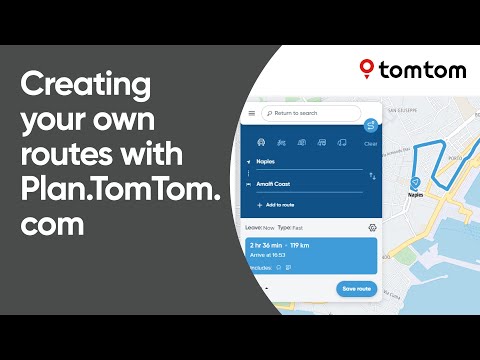 Creating your own routes with Plan.TomTom.com