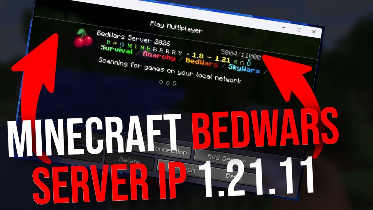 Minecraft 1.21.11 Bedwars Server IP Address (2026)