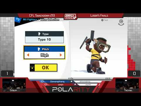 CFL Smackdown Ultimate 213 - Goblin (Roy) vs Thexan (Pikachu, Mii Gunner, Snake) - Losers Finals