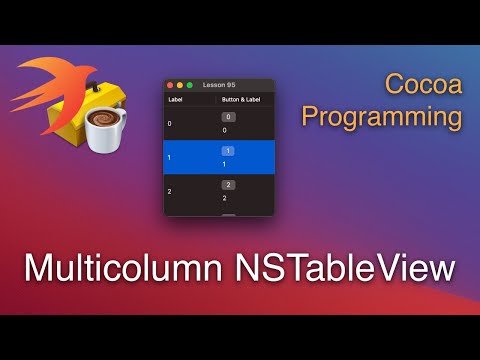 Cocoa Programming L95 — Multicolumn NSTableView