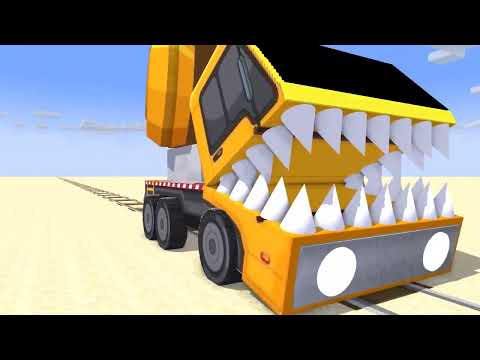 Monster School : Obunga Cursed Train VS Train School & Hell Thomas Charles - Minecraft Animation