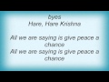 Louis Armstrong - Give Peace A Chance Lyrics