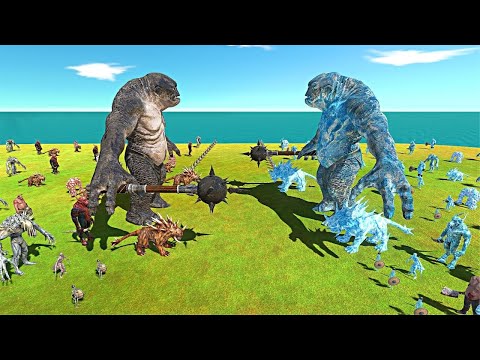 Troll + Infernals vs Ice Troll + Ice Infernals | Epic War - Animal Revolt Battle Simulator