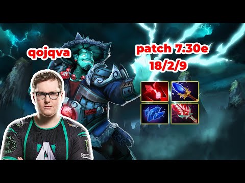 qojqva Storm Spirit Mid - DOTA 2 7.30e - MMR rank - Dota2 Gameplay [Learn To PRO dota2]