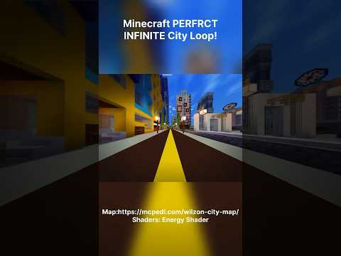 MelonMC - Minecraft PERFECT INFINITE City Travel Loop! #minecraft #minecraft_pe #minecraftshorts