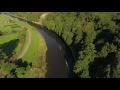 Rowing on the River Wear, Durham, UK. Drone Footage.