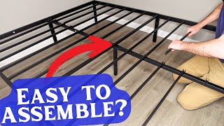 HOW TO ASSEMBLE the Sweetcrispy Metal Platform Bed Frame! (UNBOXING &amp; REVIEW!)