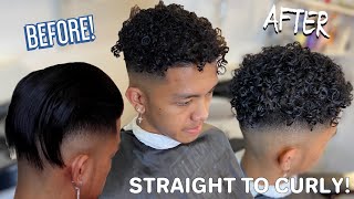 HOW TO GET CURLY HAIR! STRAIGHT TO CURLY!