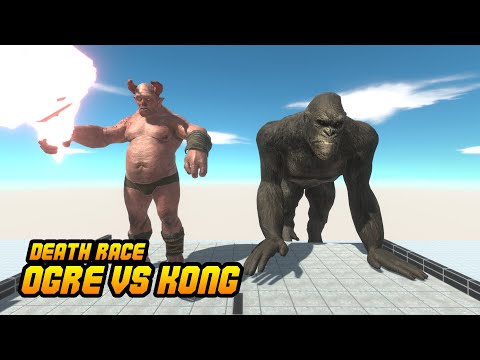 OGRE LORD VS K0NG (Race) - animal revolt battle simulator ogre lord