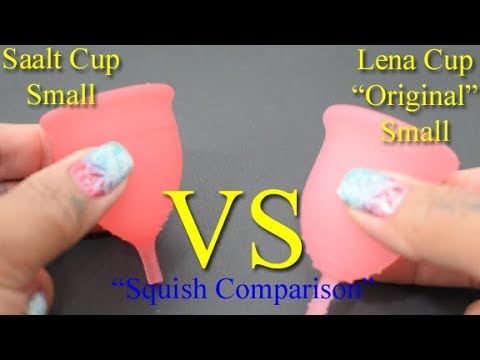 Saalt Cup vs Lena Cup Original Sm "Squish" - Menstrual Cups
