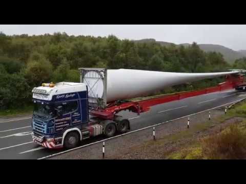 Vestas Wind Turbine Blade transportation