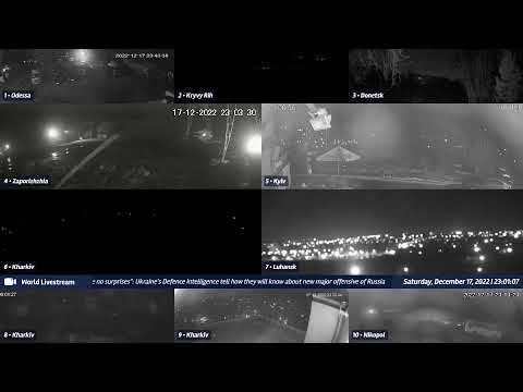 Live views from Ukraine 12/17/2022 A - Kramatorsk, Kharkiv, Kyiv, Zaporizhzhia and other cities