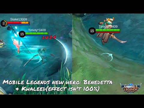 Mobile Legends Upcoming new Heroes: Benedetta  the new Assassin & Khaleed the new Figther