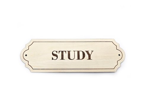 Study Door Sign Study Door Sign