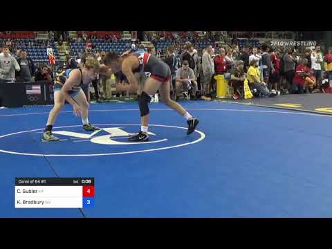 160 Lbs Consi Of 64 #1 - Cade Gubler, Montana Vs Kade Bradbury, West Virginia 1e99