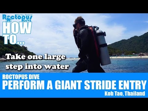How To - Perform a Giant Stride Entry when Scuba Diving