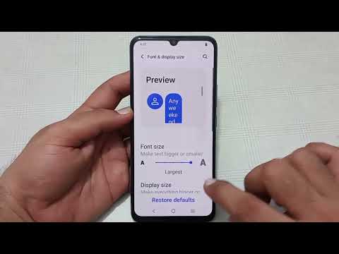 Vivo y21e, how to use high contrast text, Vivo mobile mein high contrast text use Karen