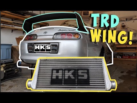 TRD WING On My Supra + HKS INTERCOOLER STENCIL (D.I.Y)