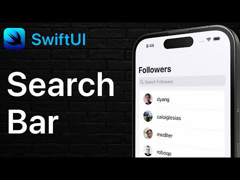 SwiftUI Search Bar - Searchable thumbnail