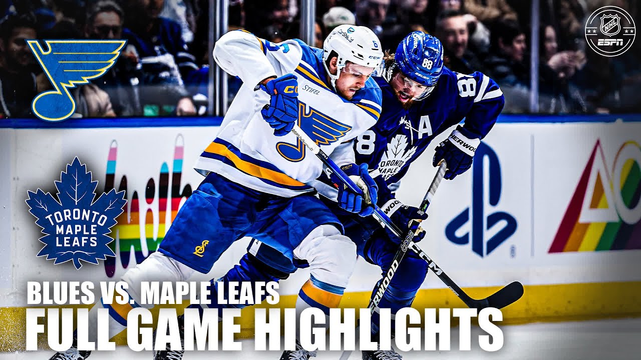St. Louis Blues vs. Toronto Maple Leafs | Full Game Highlights | ESPN NHL