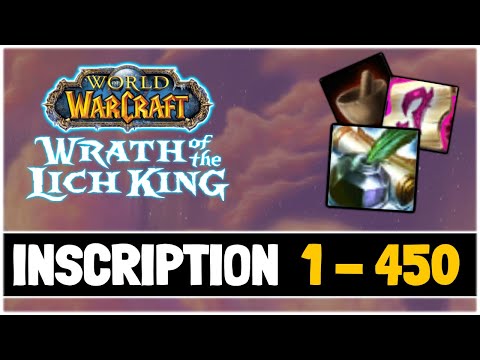 Fast Inscription Leveling Guide 1-450 Wotlk Classic