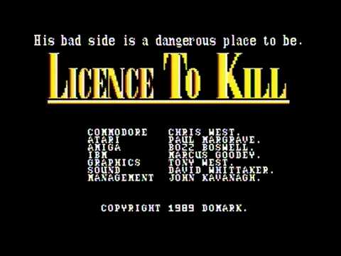 Commodore 64 Personal Computer games - Licence to Kill