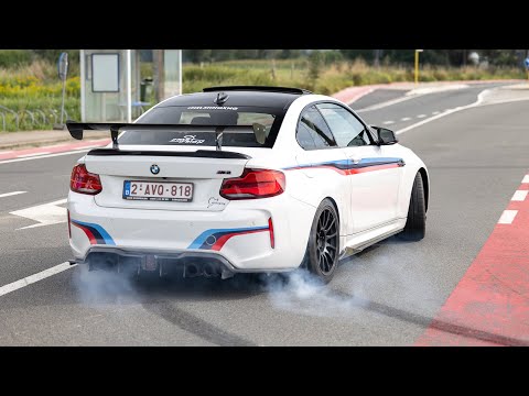 BMW M2 F87 with Decat M Performance Exhaust - EPIC Drifts, Burnouts, Revs & Accelerations !