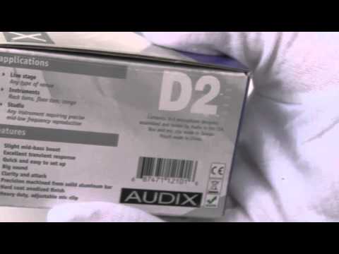 Audix D2 Hypercardioid Dynamic Drum / Instrument Microphone 2010s - Black image 7