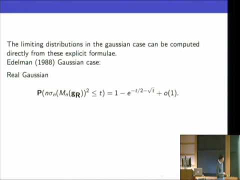The Condition Number of a Random Matrix: From von Neumann-Goldstine to Spielman-Teng - Van Vu