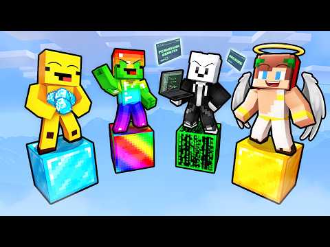 Mikey vs JJ vs Friends Strange ONE BLOCK Challenge (Minecraft Maizen)